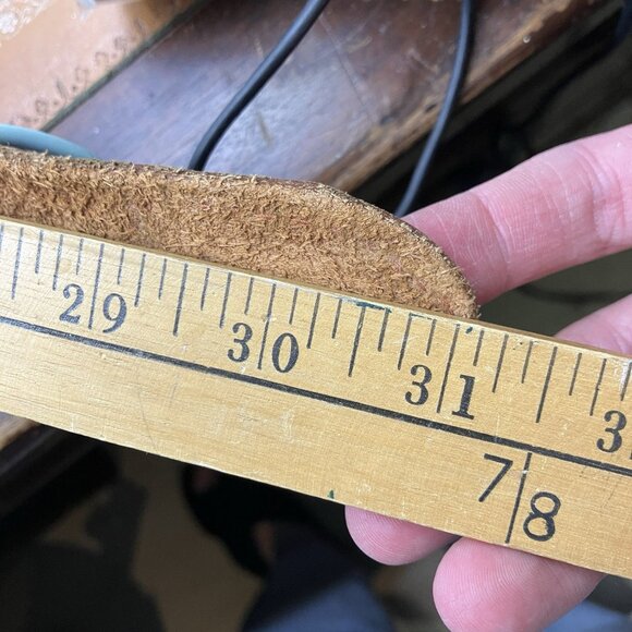 Dalmy's Bridle Leather Belt Womens S Tooled Brown Equestrian - Picture 8 of 8